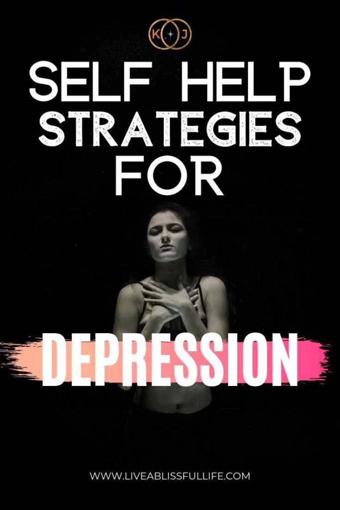 text: self-help-strategies-for-depression
image: depressed woman against a black background