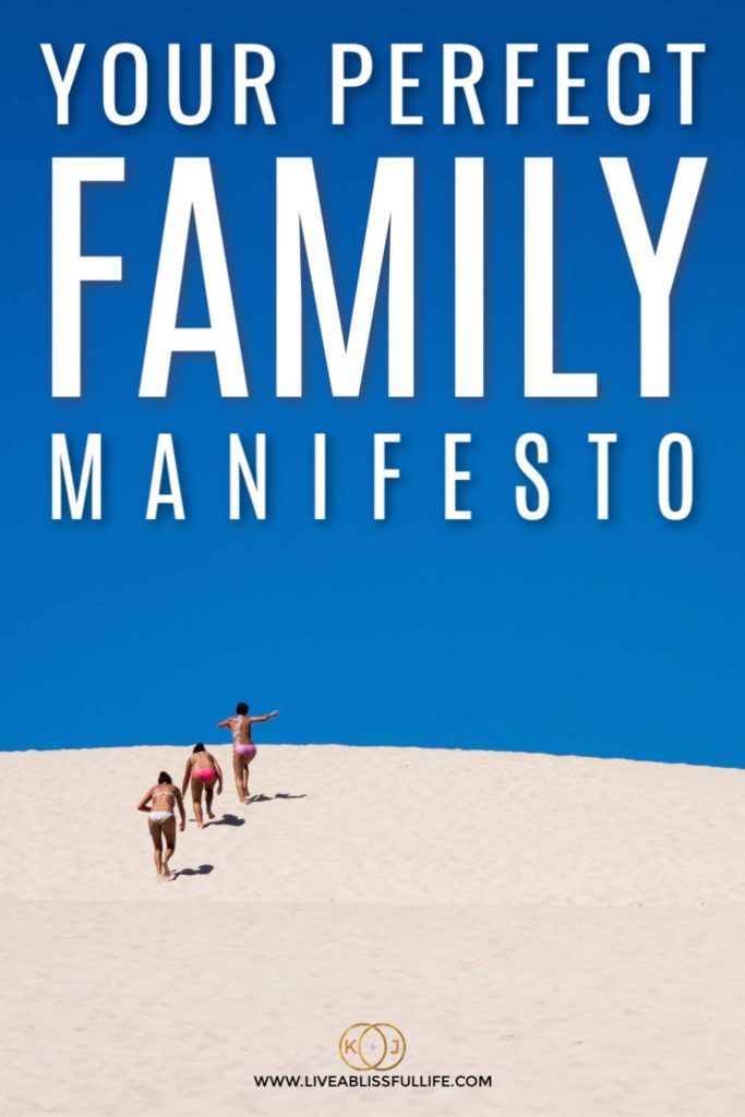 background: 3 women climbing a sand dune
foreground: your perfect family manifesto