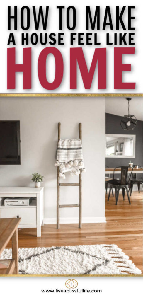 text: how to make a house feel like home
image: clean living room with a view towards the kitchen