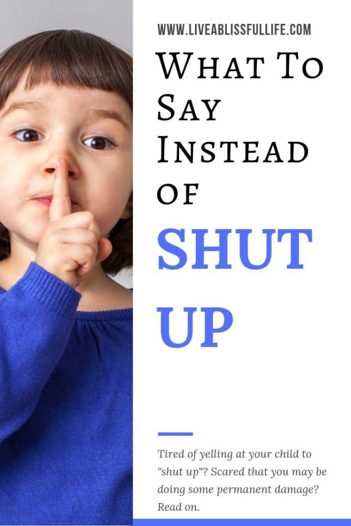 Talking With Young Children 1: What To Say Instead Of Shut Up • Live A ...