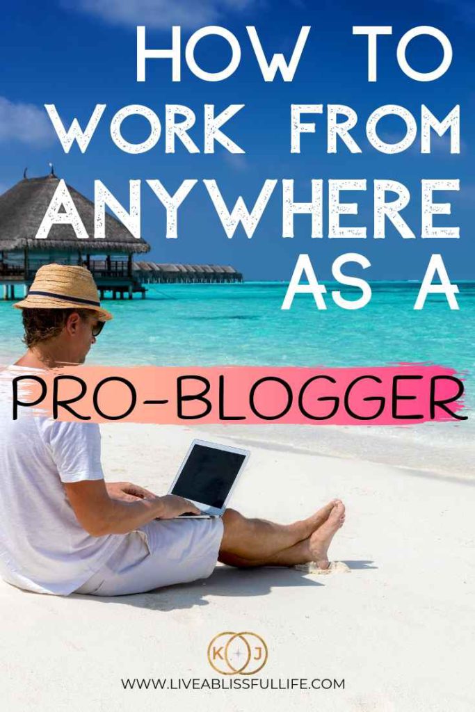 image: man working on a laptop by the beach
text: how to work from anywhere as a pro-blogger