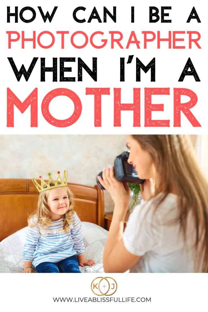 image: woman taking a photo of a young girl
text: how can I be a photographer when I'm a mother
