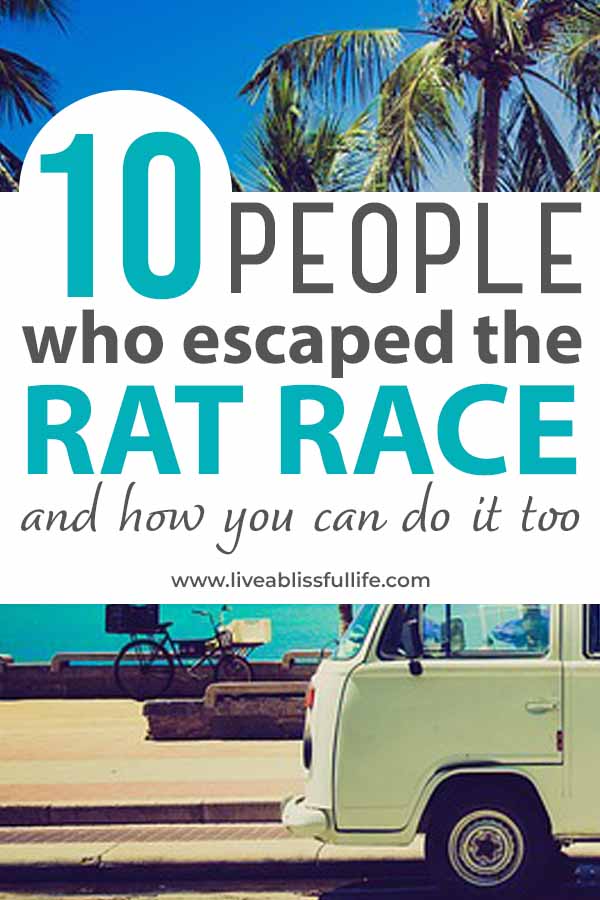 Image: RV by the sea
Text: 10 people who escaped the rat race and how you can do it too