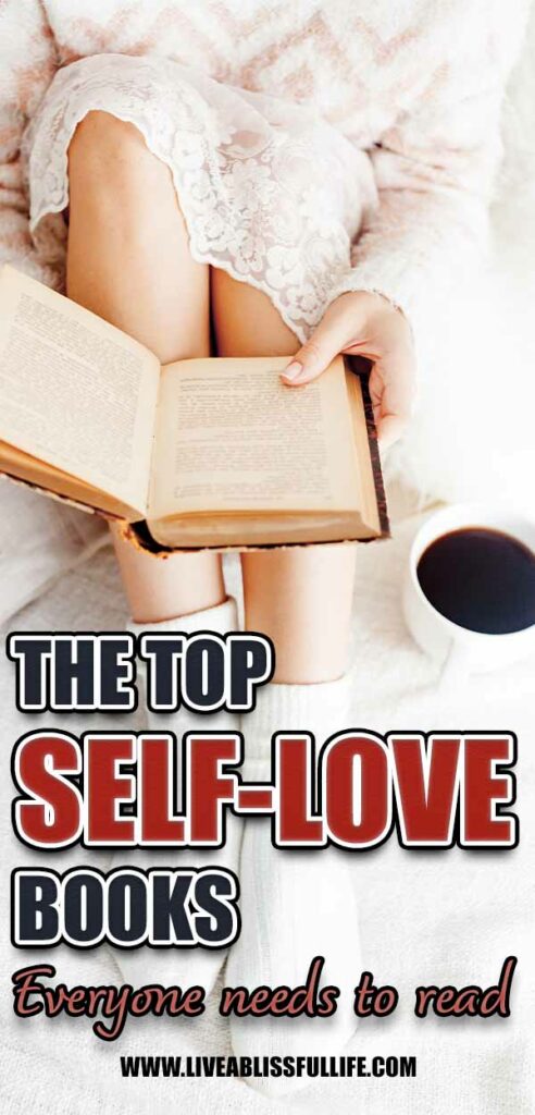Image: Woman on bed reading a book
Text: The Top Self-Love Books Everyone Needs To Read