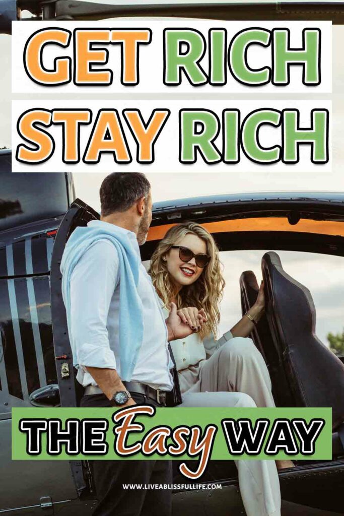 super rich millionaire couple in a helicopter