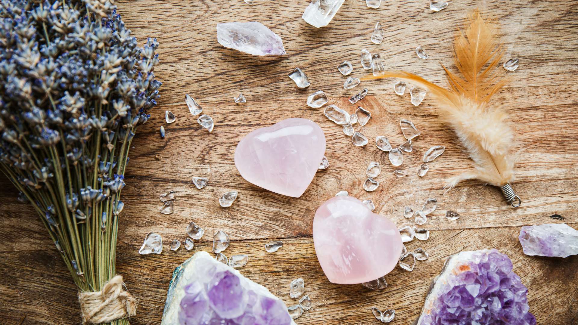 Emotional Balance Healing Crystal Intention Set with Rhodonite, Lepidolite  and ite